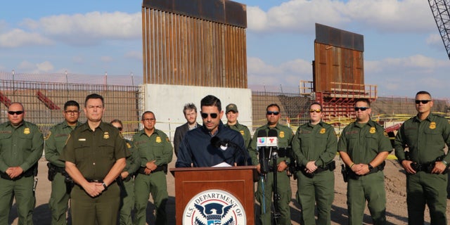 The new acting homeland security secretary toured border wall in Texas this week. (Adam Shaw/Fox News)