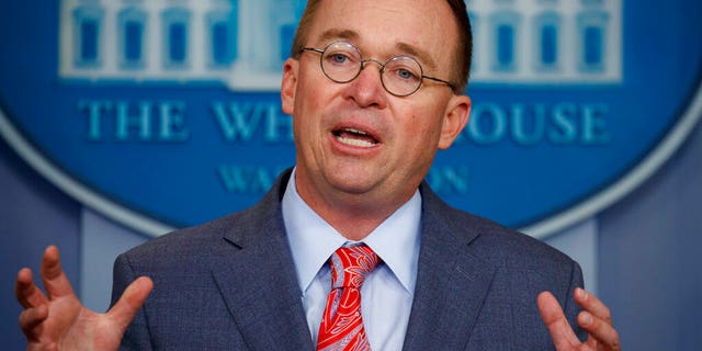 In this Oct. 17, 2019 file photo, acting White House chief of staff Mick Mulvaney speaks in the White House briefing room in Washington. House impeachment investigators have asked Mulvaney to testify about his "first-hand knowledge" of President Donald Trump’s dealings with Ukraine. (AP Photo/Evan Vucci)