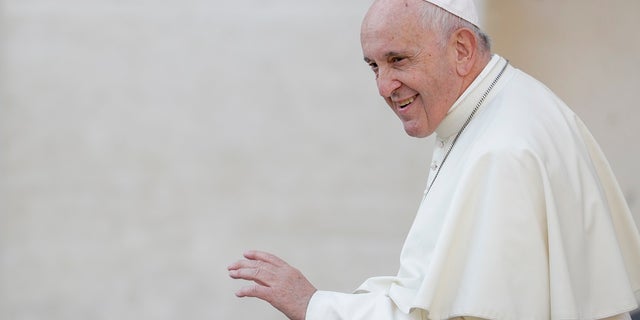 Pope Francis arrives for his weekly general audience, in St.Peter's Square, earlier this month. (AP Photo/Andrew Medichini)