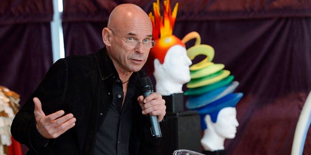 FILE: Cirque du Soleil founder Guy Laliberte talks at a news conference in Montreal.