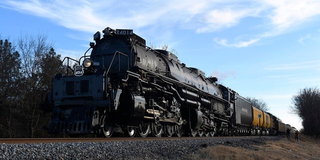 The Union Pacific's historic Big Boy steam locomotive. (AP Photo/Larry Papke)