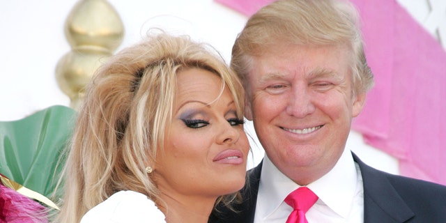 Donald Trump Pamela Anderson and Donald Trump.