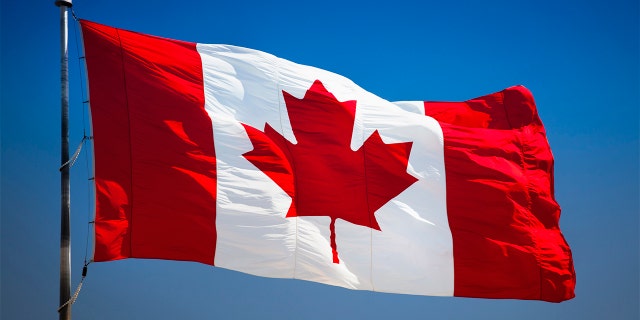 The Canadian flag.