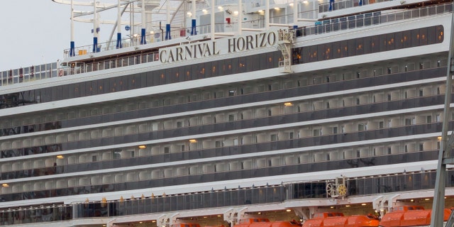 The passenger reportedly fell from an upper deck of the Carnival Horizon (seen here in Italy in 2018) to a lower one.