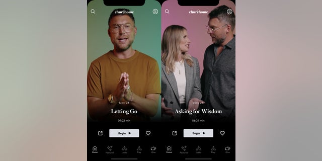 Judah and Chelsea Smith, co-lead pastors of Churchome, offer "Guided Prayers" as a new feature on the church's app redesign.