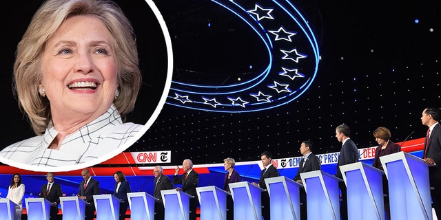 Former Secretary of State Hillary Clinton had words of warning for Democrats supporting "Medicare-for-all" and a wealth tax. (SAUL LOEB/AFP via Getty Images, Montage)
