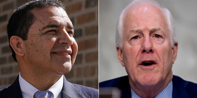 Rep. Henry Cuellar, D-Texas, and Sen. John Cornyn, R-Texas, have promised more than $183,000 in federal funding to help the Texas victims of the bloody massacre at First Baptist Church in Sutherland Springs in 2017, according to a report. (Reuters / AP)