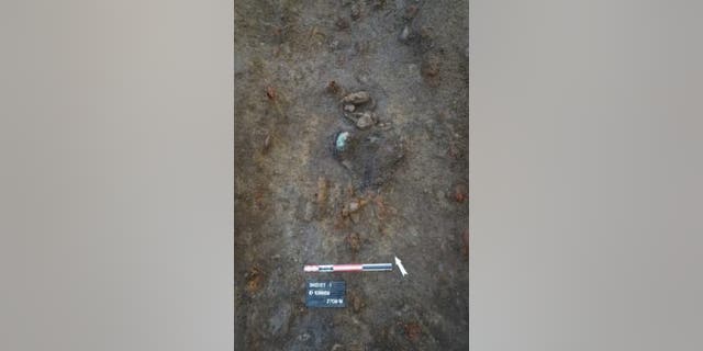 Parts of the woman's skull were recovered from the upper boat grave.