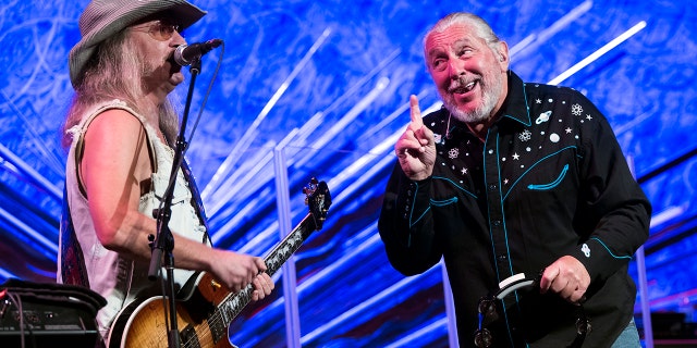 Chris Hicks, left, and Doug Gray of the Marshall Tucker Band perform live in concert at Sony Hall on August 23, 2019 in New York City. (Photo by Debra L Rothenberg/Getty Images)