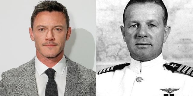 Luke Evans and Lieutenant Commander Clarence Wade McClusky Jr. 