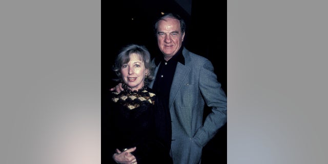 Karl Malden and Mona Graham during Screening of "Genocide" at Academy Theater in Beverly Hills, California, United States.