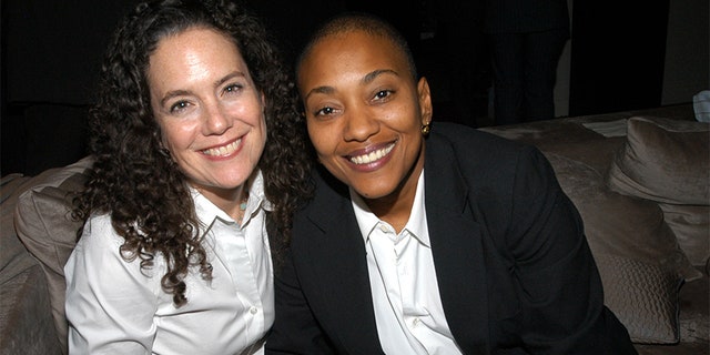 Robyn Crawford (right) and guest during Beyonce Knowles at the North American Debut of the Mercedes-Benz SLR McLaren at the Esquire Apartment 2003 - Inside at Esquire Apartment, Trump World Tower in New York City, New York, United States.