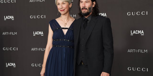 Alexandra Grant and Keanu Reeves have been friends and collaborators years, according to People magazine. (Photo by Michael Kovac/Getty Images for LACMA)