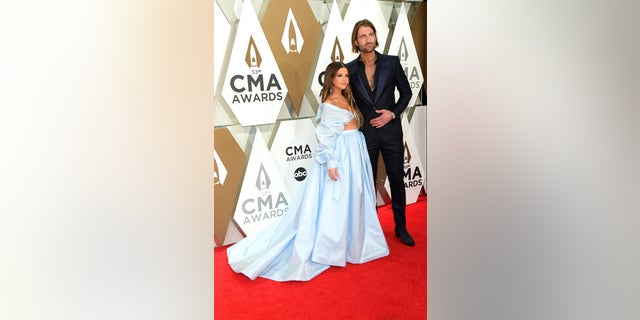 Maren Morris and Ryan Hurd at the 2019 CMA Awards. (Photo by Jason Kempin/Getty Images)