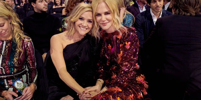 Reese Witherspoon and Nicole Kidman at the 2019 CMA Awards. (Photo by John Shearer/Getty Images for the Country Music Association)