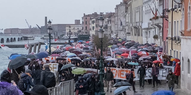Over 2,000 Venetians participated in a major protest on Sunday, alleging that cruise ships and government corruption contributed to the recent, historic flooding that recently wreaked “apocalyptic” havoc on the ancient city.