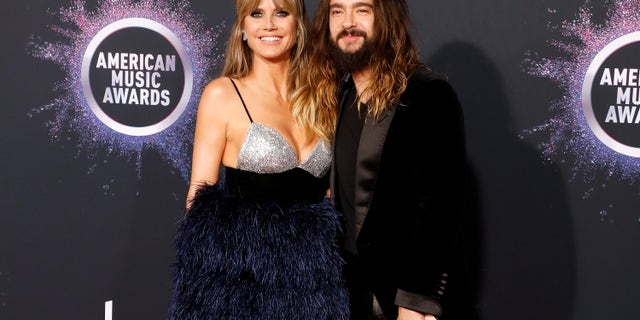 Heidi Klum and Tom Kaulitz attend the 2019 American Music Awards at Microsoft Theater on November 24, 2019 in Los Angeles, Calif.