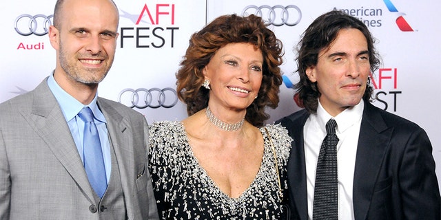 Director and actor Edoardo Ponti, left, directed 'The Life Ahead,' starring his mother, actress Sophia Loren.