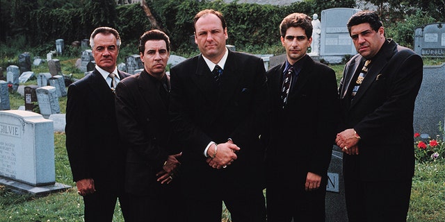 "Sopranos" cast members, from left: Tony Sirico, Steve Van Zandt, James Gandolfini, Michael Imperioli And Vincent Pastore. (Getty Images)