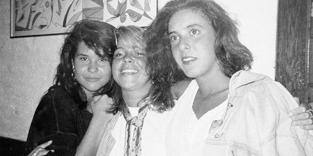 Jennifer Levin (right), the victim in a Central Park strangulation, is seen with two of her girlfriends, Larissa Thomson (left) and Laura Robertson in Dorrian's Red Hand Restaurant just hours before she was killed on August 26, 1986. The photo, taken by another friend, was released on February 18, 1988, during the murder trial of Robert Chambers, who is charged with Levin's murder.