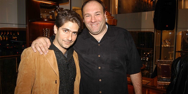 Michael Imperioli and James Gandolfini attend Asprey and Michael Imperioli Invite You To A Reading Of Studio Dante's Henry Flamethrowa at Asprey on April 28, 2005, in New York City.
