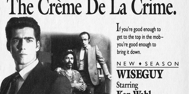 CBS Television advertisement as appeared in the September 30, 1989 issue of TV Guide magazine. An ad for the Wednesday night drama, Wiseguy, (starring Ken Wahl as Vinnie Terranova).