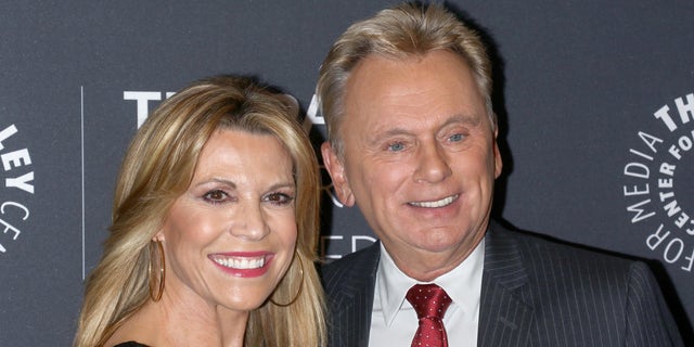 Pat Sajak and Vanna White will co-host the new “Celebrity Wheel of Fortune”.  (Photo by Jim Spellman / WireImage)