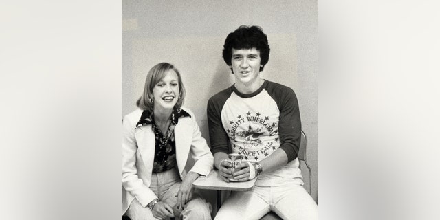 Patrick Duffy and Carlyn Rosser attending in May 1977 at California State University in Northridge, California.