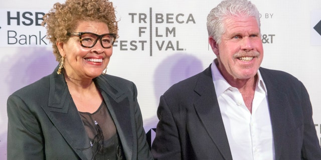 Opal Stone and Ron Perlman attend premiere of Disobedience during 2018 Tribeca Film Festival at BMCC.