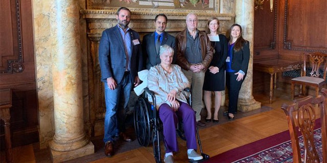 Keith Sherman and Gold Star family members at the Library of Congress donation ceremony.?(Shawn Miller/Library of Congress photographer)