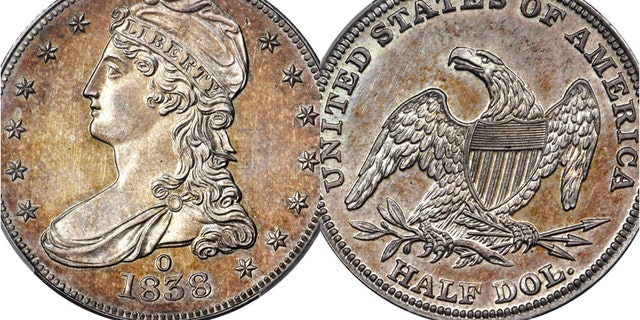 The 1838-O Capped Bust Half Dollar is one of only nine that are known to exist.