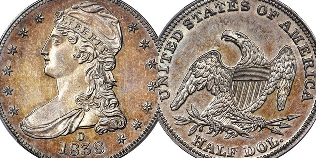 The 1838-O Capped Bust Half Dollar is one of only nine that are known to exist.