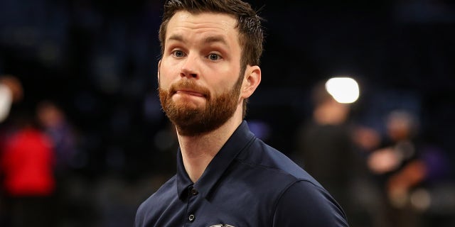 New Orleans assistant coach Joe Boylan before the New Orleans Pelicans versus Los Angeles Lakers game on Feb. 27, 2019, at Staples Center in Los Angeles. (Icon Sportswire)