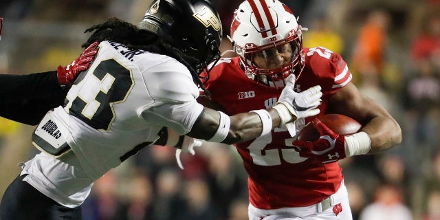 Jonathan Taylor is the surprise pick of the first round. (AP Photo/Morry Gash)