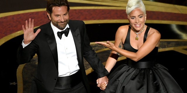 HOLLYWOOD, CALIFORNIA - FEBRUARY 24: (L-R) Bradley Cooper and Lady Gaga perform onstage during the 91st Annual Academy Awards at Dolby Theatre on February 24, 2019 in Hollywood, California.