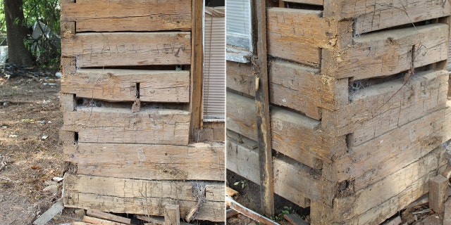 The log cabin may have witnessed the Battle of Prairie D'Ane in 1864. (Nevada County Depot and Museum)