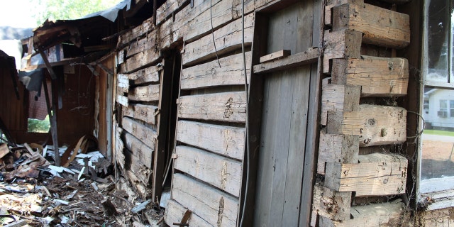 The log cabin is thought to date to the Civil War era or even earlier.