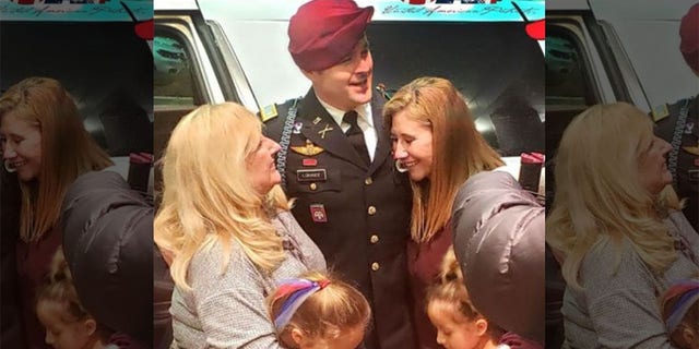 Newly released Army Lt. Clint Lorance is reunited with family members after being pardoned by President Trump.