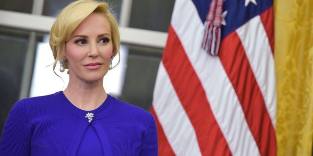 Linton, seen here at the swearing-in of husband Steven Mnuchin as the secretary of the treasury, had previously said she was “very upset” by the administration’s efforts to rewrite federal rules on big-game hunting.