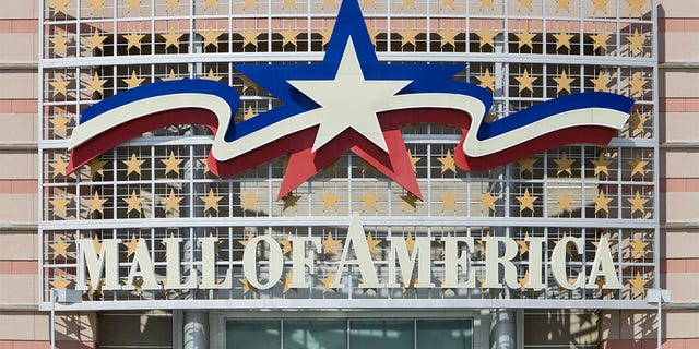 Bloomington, Minnesota, USA aa August 23, 2011: Mall of America sign above the south main visitor entry.