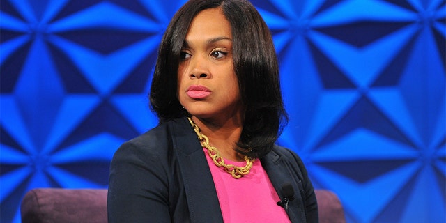 Marilyn Mosby takes part in a panel discussion.