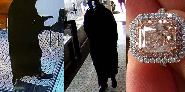 Police in Maui, Hawaii, is seeking to identify the armed thief who held up a jewelry store on Halloween in a mask and robe and made off with three diamonds worth $1 million. 