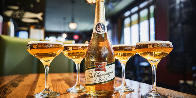 For the <a data-cke-saved-href="https://www.foxnews.com/food-drink/the-champagne-of-beers-is-getting-a-festive-makeover-for-the-holidays" href="https://www.foxnews.com/food-drink/the-champagne-of-beers-is-getting-a-festive-makeover-for-the-holidays" target="_blank">second year in a row</a>, Miller High Life is offering its <a data-cke-saved-href="https://www.foxnews.com/category/food-drink/drinks/beer" href="https://www.foxnews.com/category/food-drink/drinks/beer" target="_blank">beer</a> in Champagne-sized 75-milliliter bottles ahead of New Year’s Day.