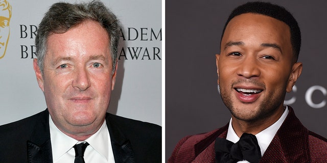 Piers Morgan, left, had some tough words to say to John Legend about the singer's 