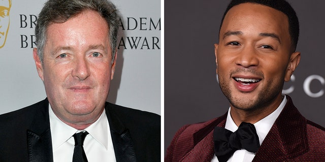 Piers Morgan, left, had some tough words to say to John Legend about the singer's
