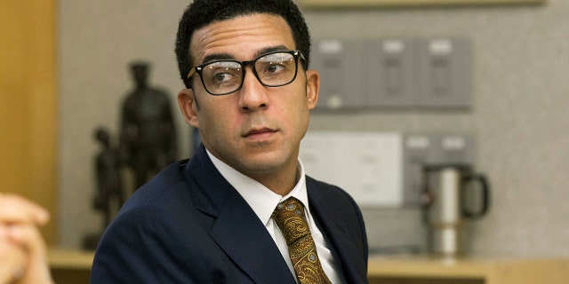 Former NFL football player Kellen Winslow Jr. attends a preliminary court hearing in San Diego, Calif., July 11, 2018. (Associated Press)
