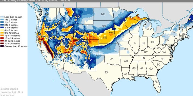 Two winter storms were approaching to move complicated snow, breeze and sleet to most of a nation this week, officials said.