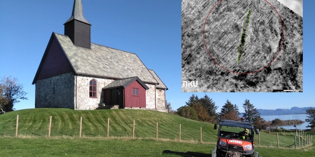 Georadar scanning at Edøy church.