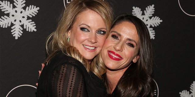 Melissa Joan Hart (L) and Soleil Moon Frye (R) attend the "It's A Wonderful Lifetime" Holiday Party at STK Los Angeles on October 22, 2019 in Los Angeles, California.