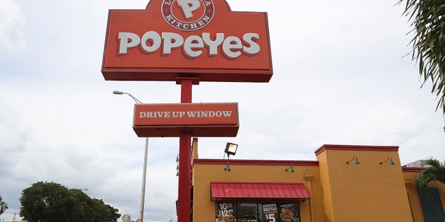 A California woman waiting in line at a Popeyes drive-thru captured a fight between two couples on Saturday night. (Photo by Joe Raedle/Getty Images)